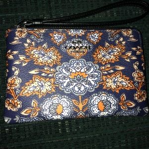 Coach patterned wristlet